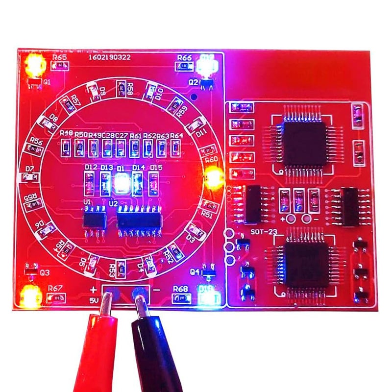 Gikfun DIY SMD SMT Welding Practice Soldering Skill Training Board NE555 CD4017 Water Flowing Led DIY Kit EK1885 - Image 1